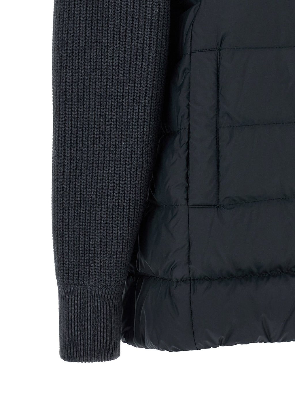 Brunello Cucinelli Blue Polyester Full-Length Jacket Brunello Cucinelli