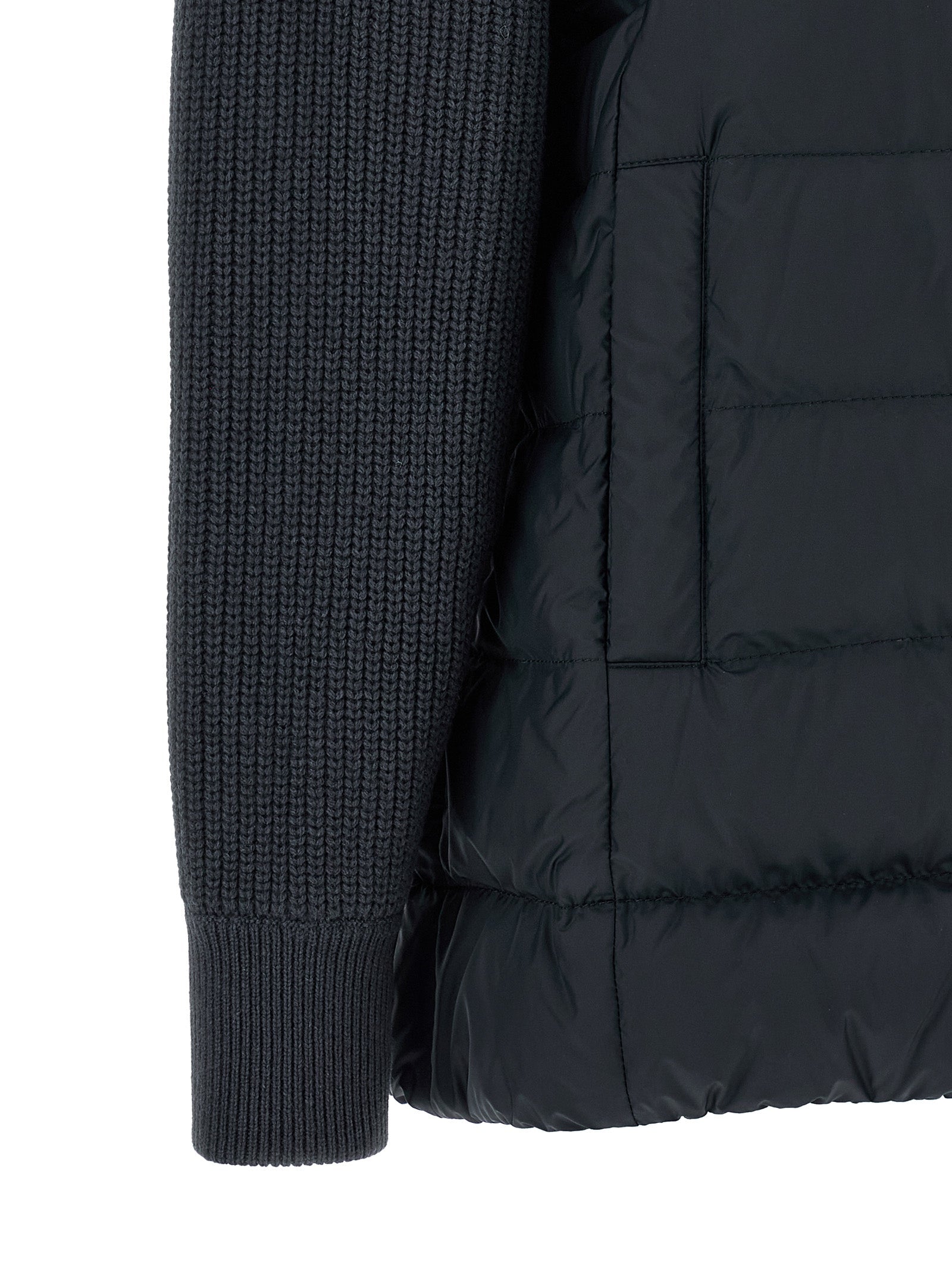 Brunello Cucinelli Blue Polyester Full-Length Jacket Brunello Cucinelli