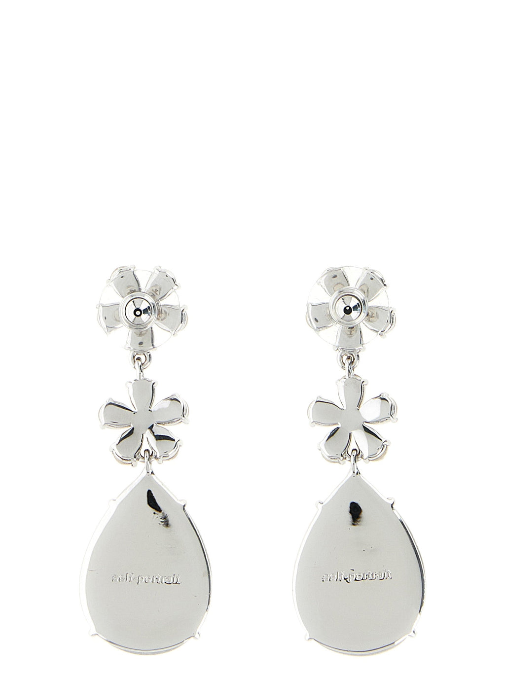 Self-Portrait Silver Brass Earrings Self-Portrait