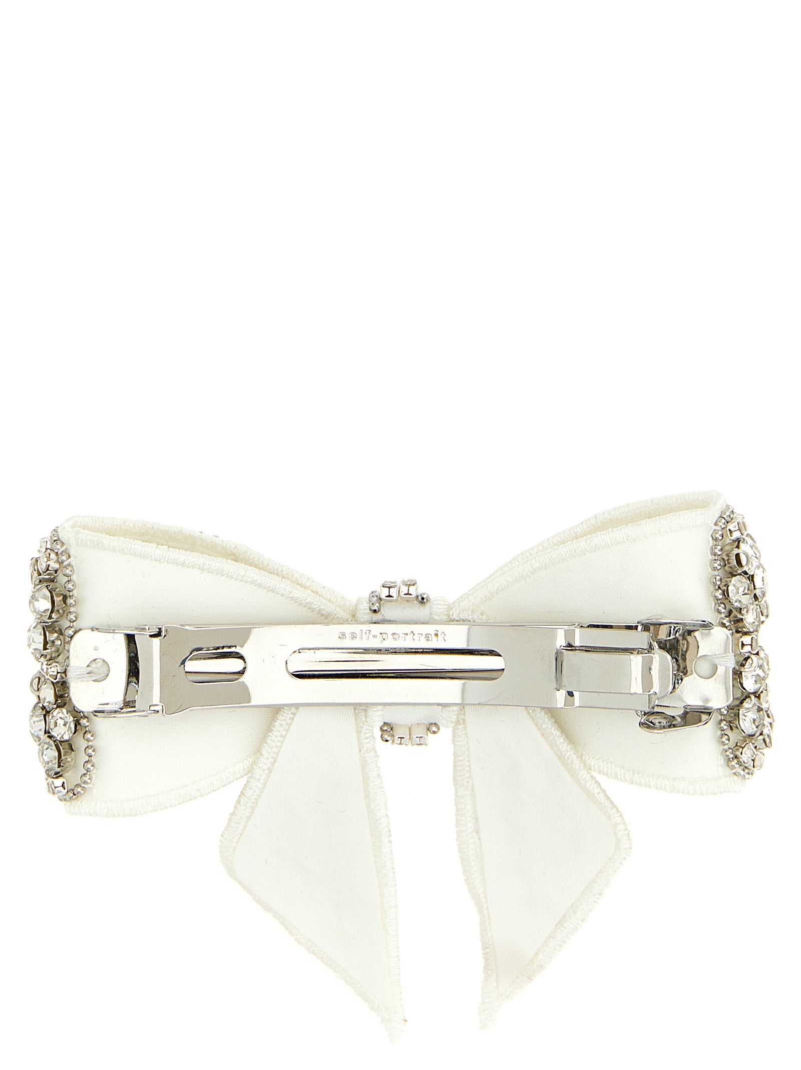 Self-Portrait White Polyester Hair Clip Self-Portrait
