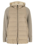 Brunello Cucinelli Beige Polyester Full-Length Jacket Brunello Cucinelli
