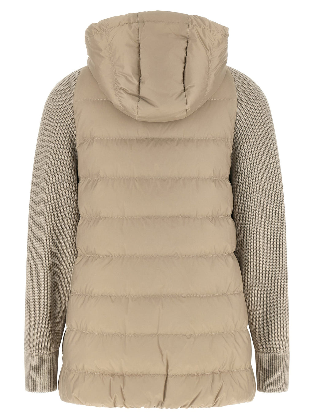 Brunello Cucinelli Beige Polyester Full-Length Jacket Brunello Cucinelli