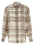 Brunello Cucinelli Beige Silk Blouse Brunello Cucinelli