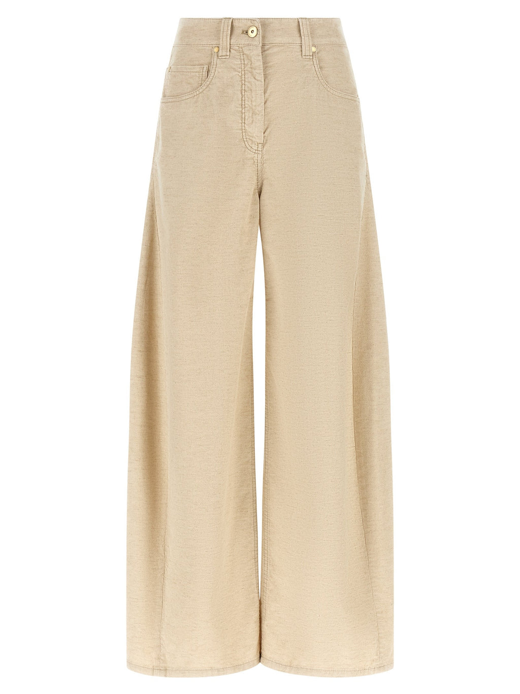 Brunello Cucinelli Beige Cotton Casual Pants Brunello Cucinelli