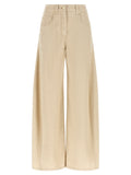 Brunello Cucinelli Beige Cotton Casual Pants Brunello Cucinelli