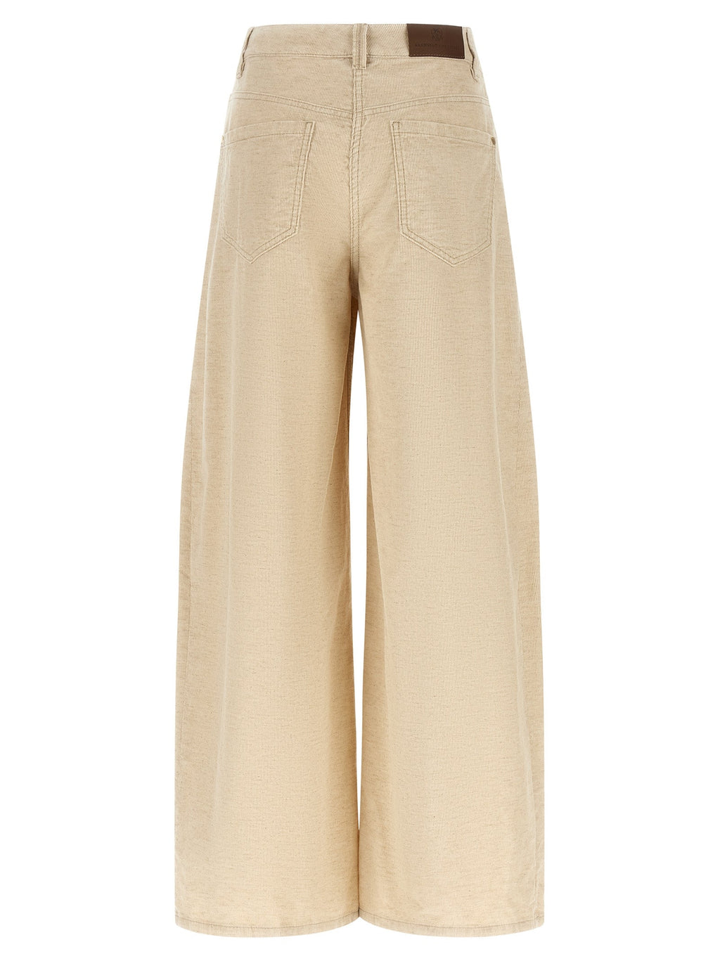 Brunello Cucinelli Beige Cotton Casual Pants Brunello Cucinelli