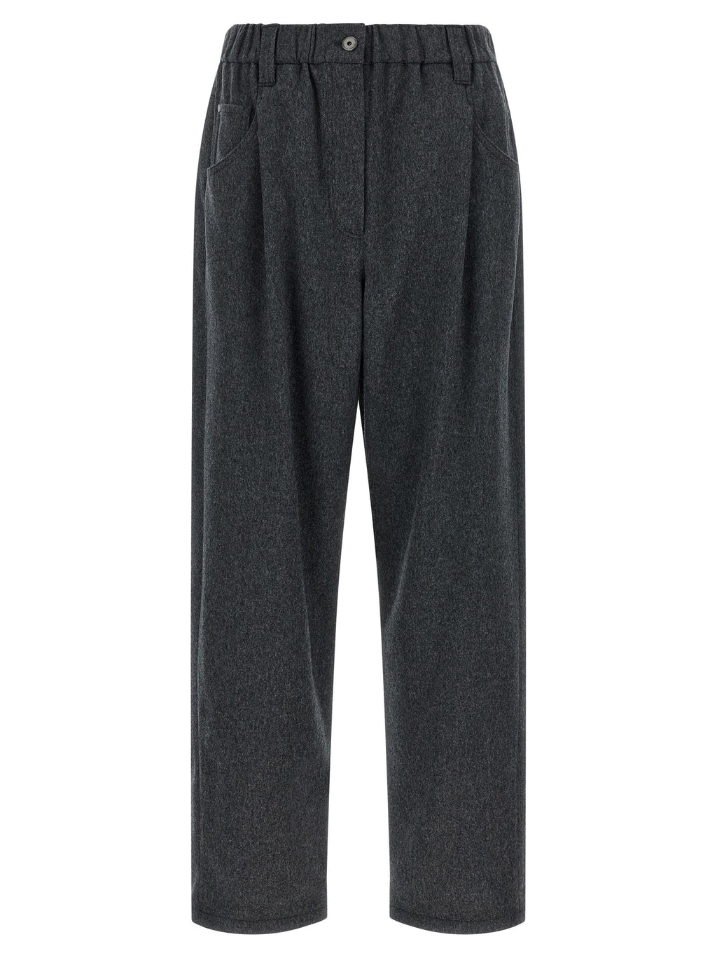 Brunello Cucinelli Gray Wool Pants Brunello Cucinelli