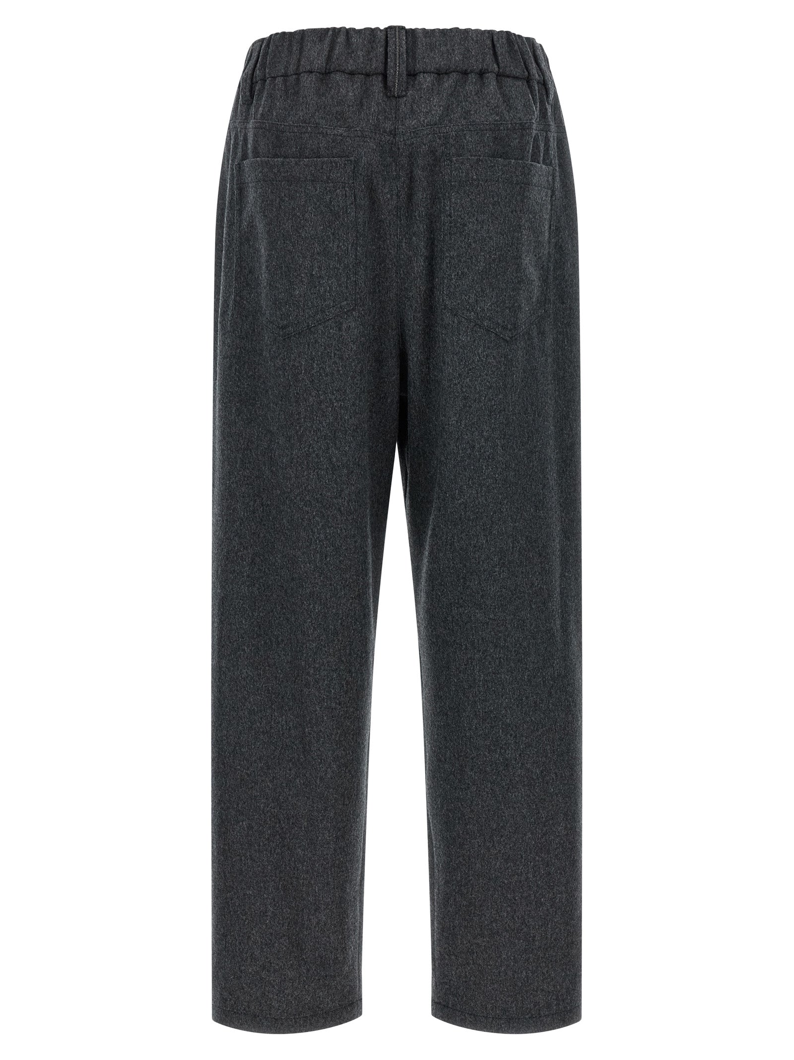 Brunello Cucinelli Gray Wool Pants Brunello Cucinelli