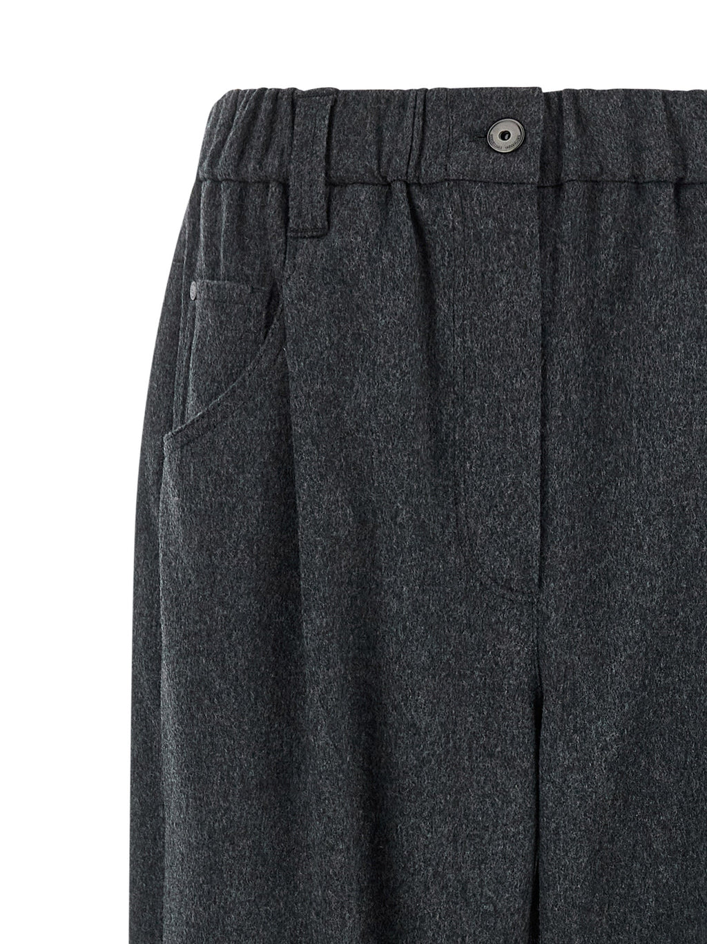 Brunello Cucinelli Gray Wool Pants Brunello Cucinelli