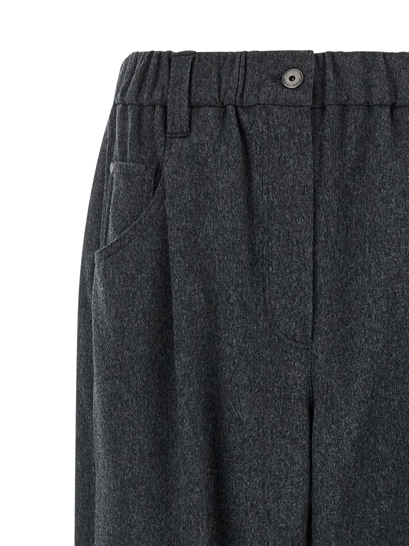 Brunello Cucinelli Gray Wool Pants Brunello Cucinelli