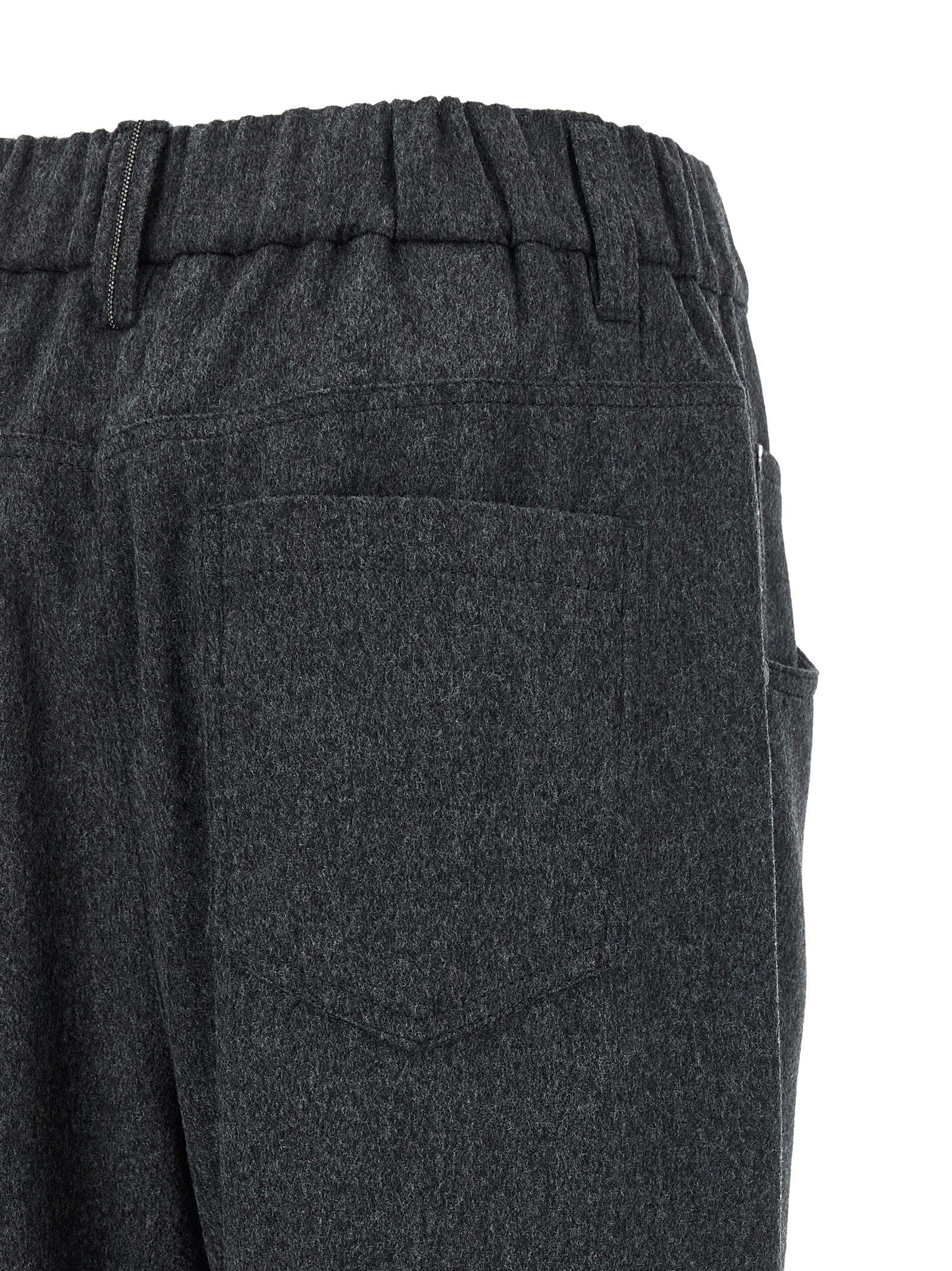 Brunello Cucinelli Gray Wool Pants Brunello Cucinelli