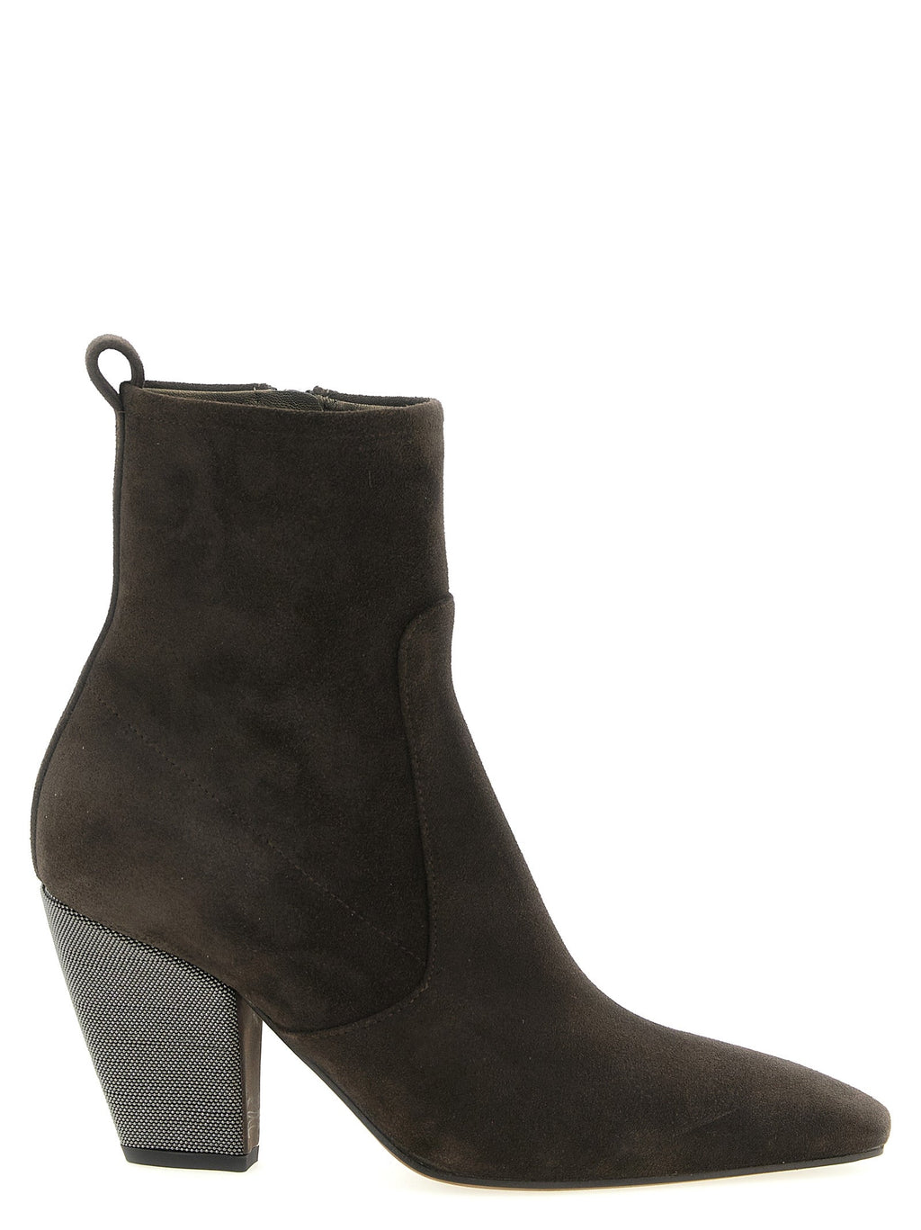 Brunello Cucinelli Brown Calfskin Ankle Boots Brunello Cucinelli