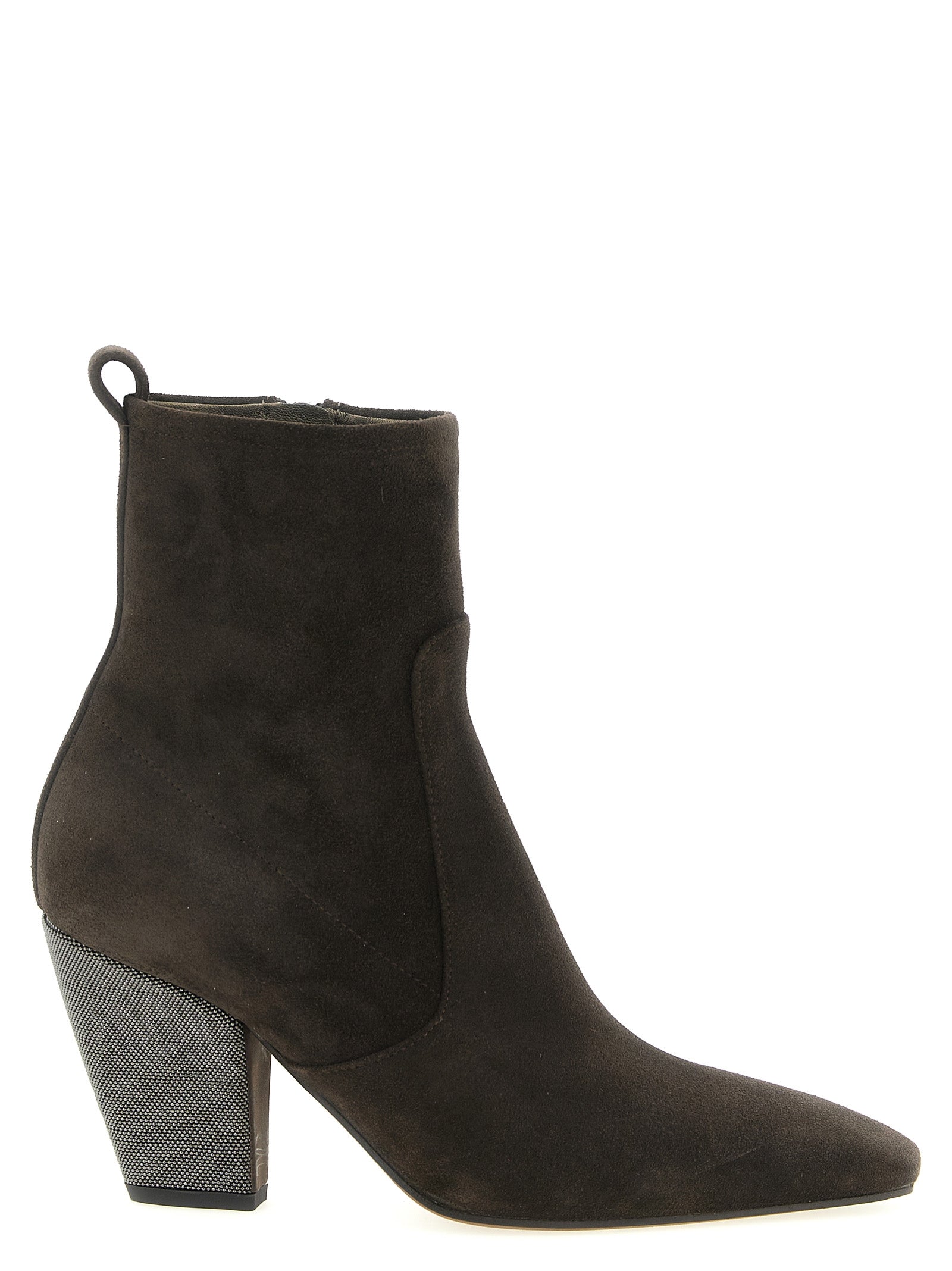 Brunello Cucinelli Brown Calfskin Ankle Boots Brunello Cucinelli