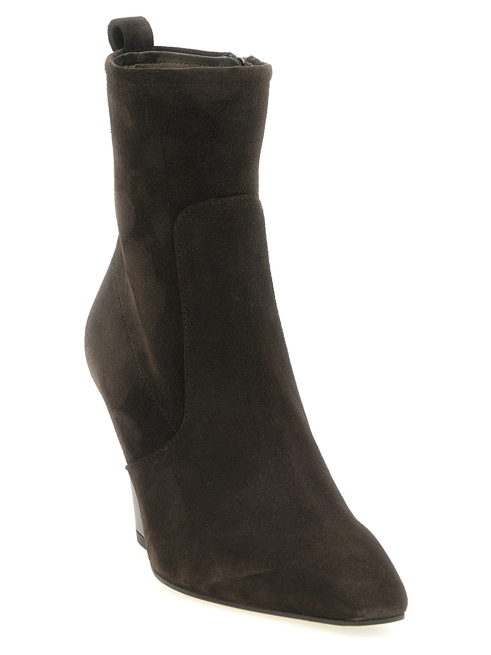Brunello Cucinelli Brown Calfskin Ankle Boots Brunello Cucinelli