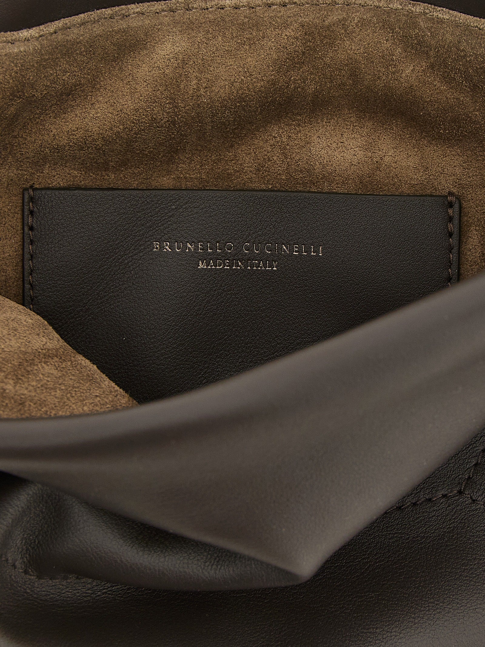 Brunello Cucinelli Brown Calfskin Clutch Bag Brunello Cucinelli