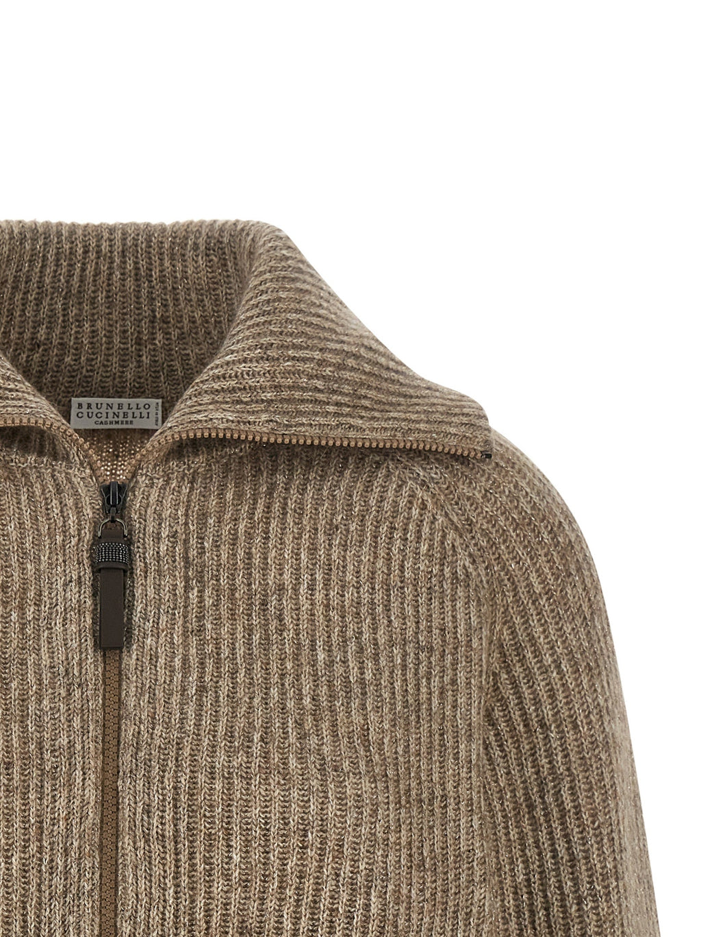 Brunello Cucinelli Beige Cashmere Cardigan Brunello Cucinelli