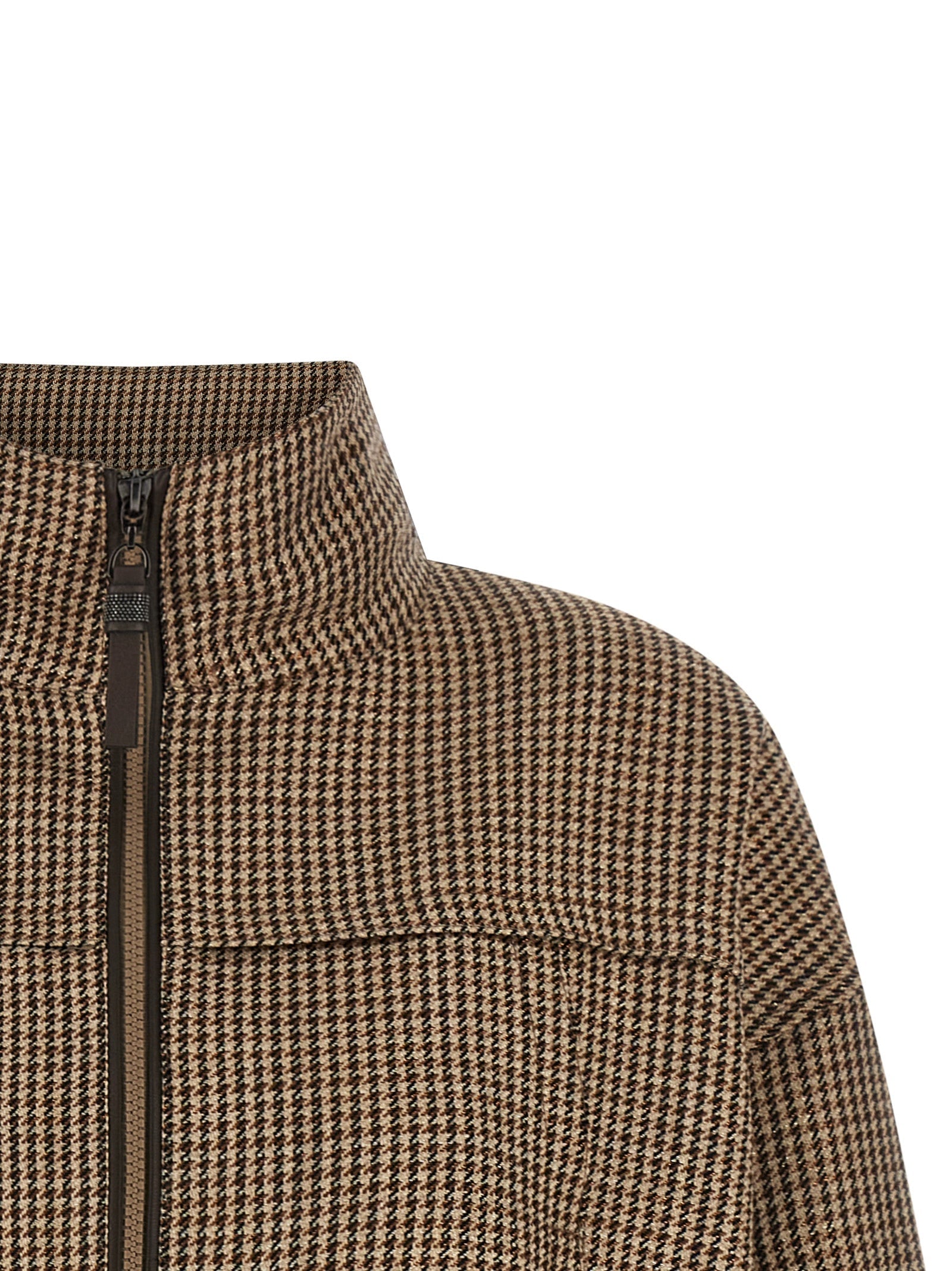 Brunello Cucinelli Brown Virgin Wool Jacket Brunello Cucinelli