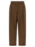 Brunello Cucinelli Brown Cotton Casual Pants Brunello Cucinelli