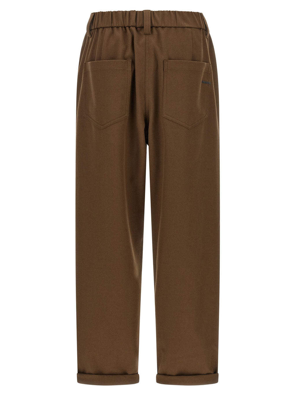 Brunello Cucinelli Brown Cotton Casual Pants Brunello Cucinelli