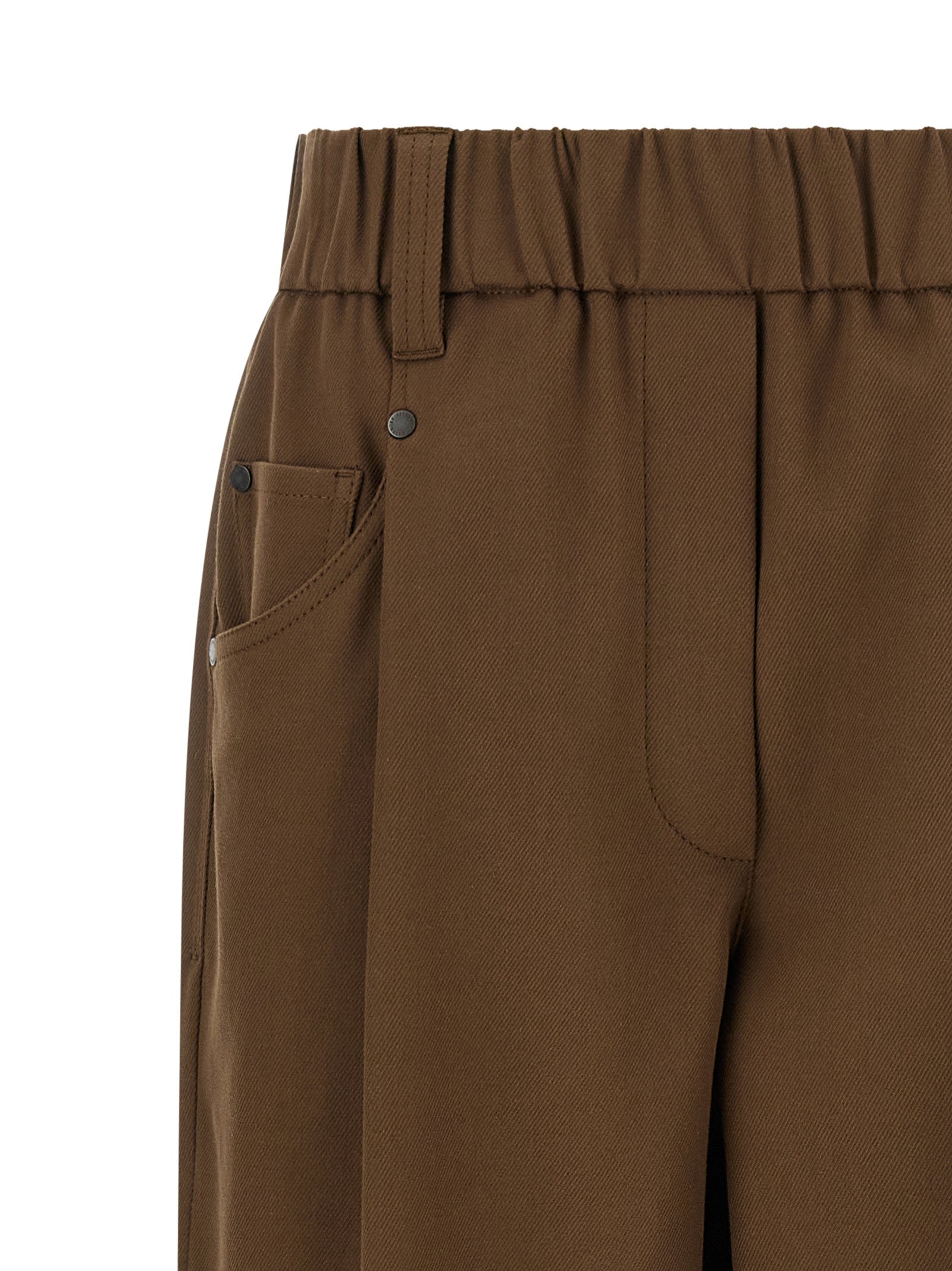 Brunello Cucinelli Brown Cotton Casual Pants Brunello Cucinelli