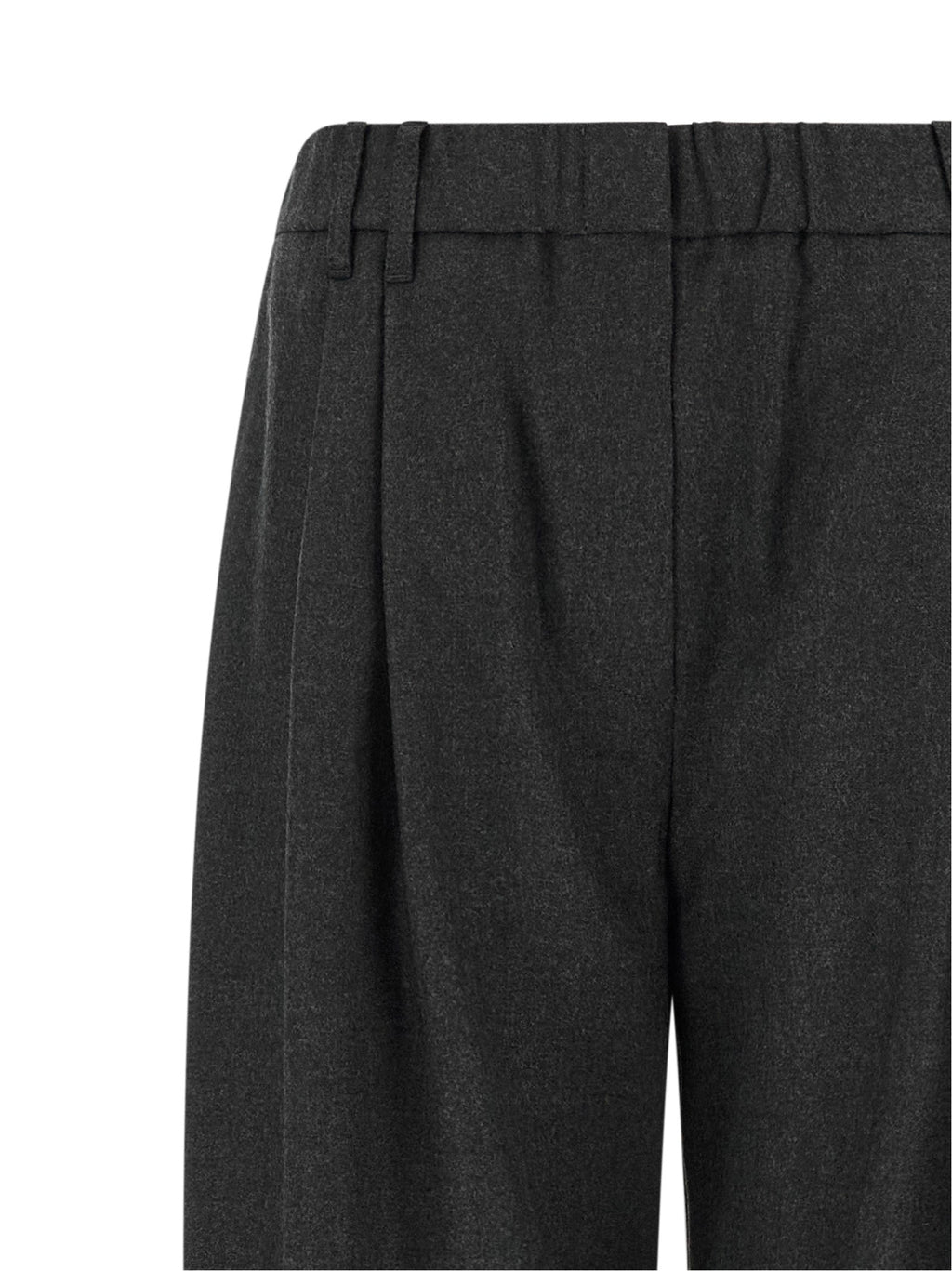 Brunello Cucinelli Gray Virgin Wool Casual Pants Brunello Cucinelli