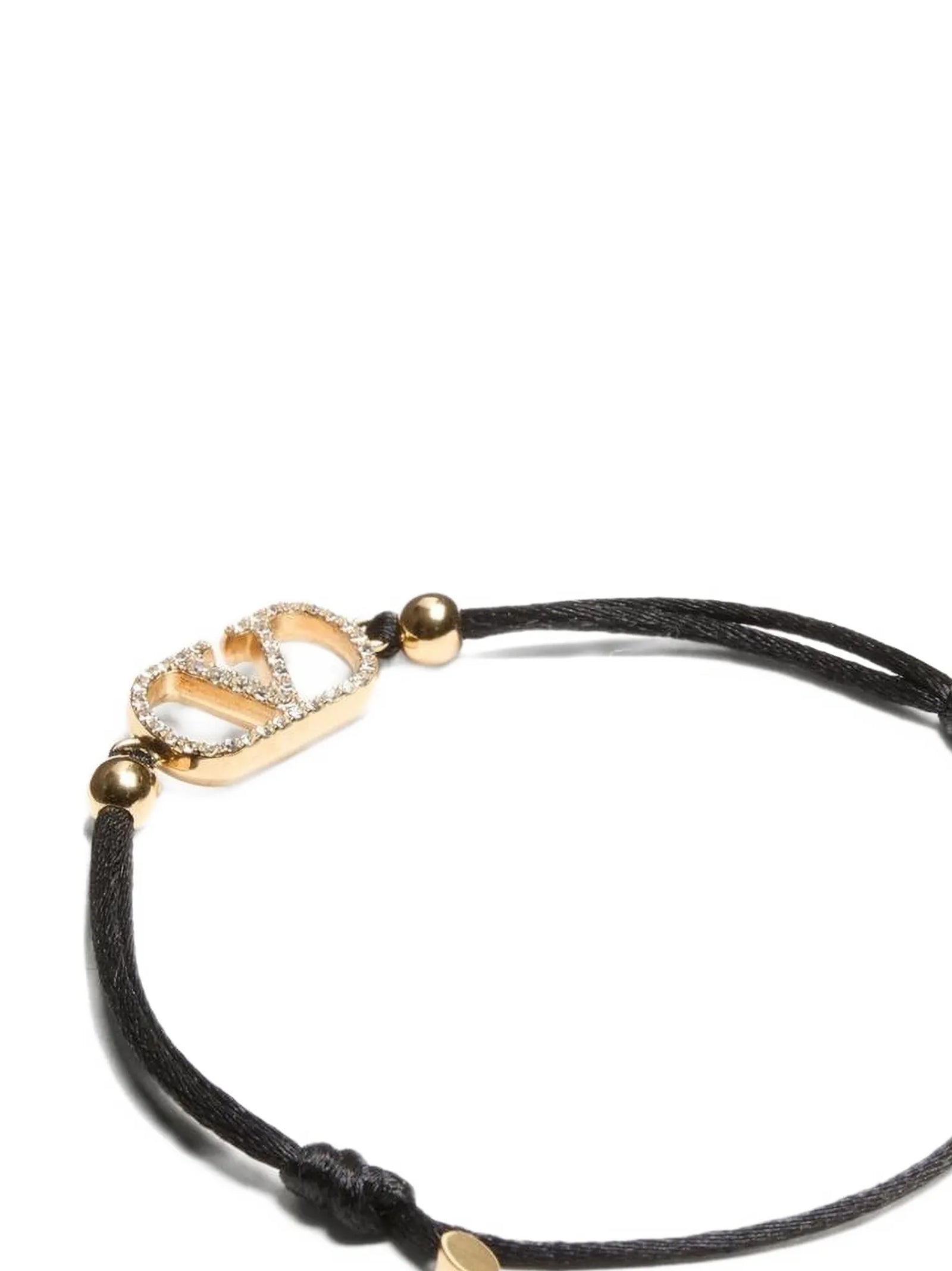 Valentino Garavani Black Polyester Bracelet Valentino Garavani