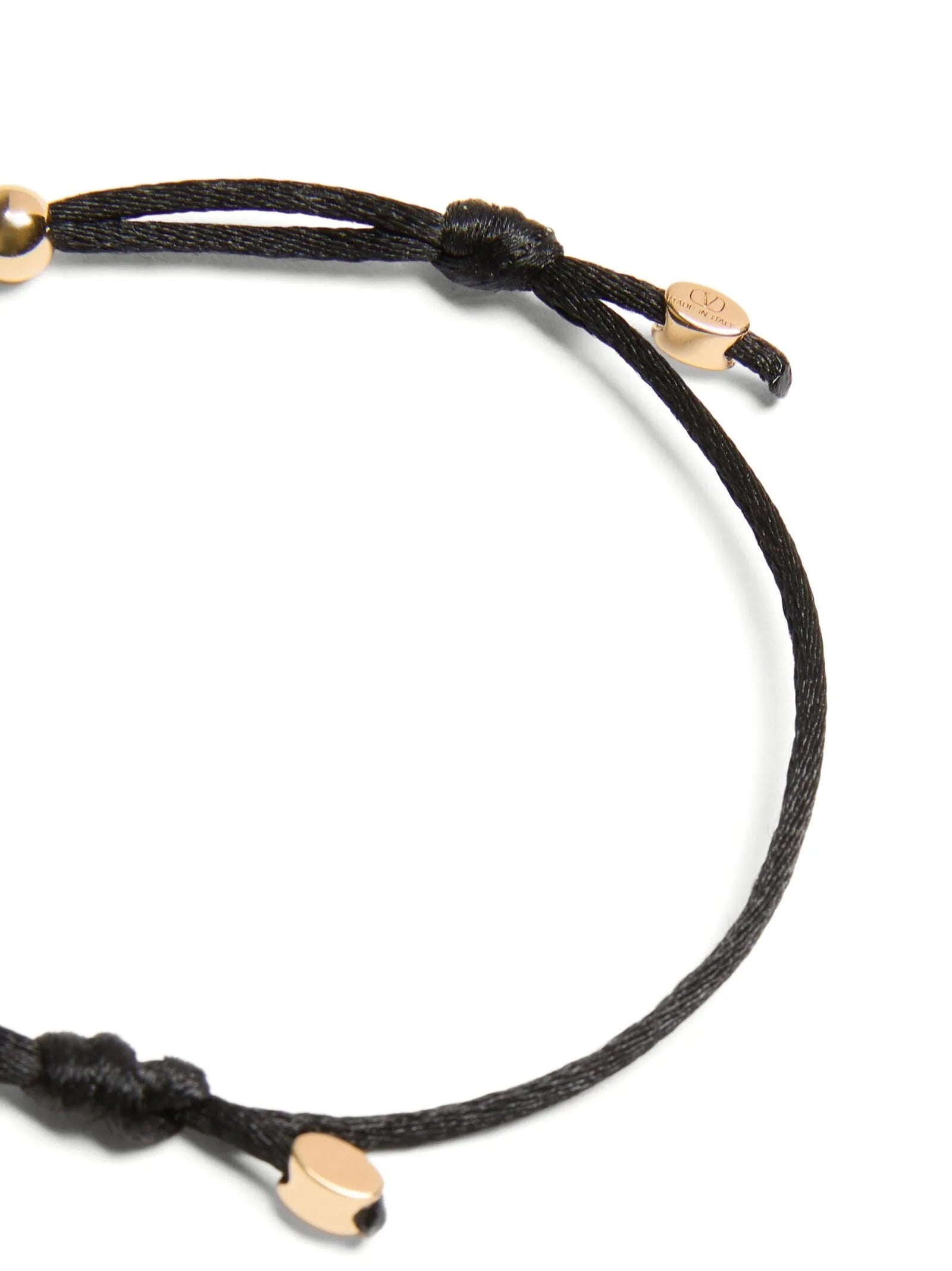 Valentino Garavani Black Polyester Bracelet Valentino Garavani