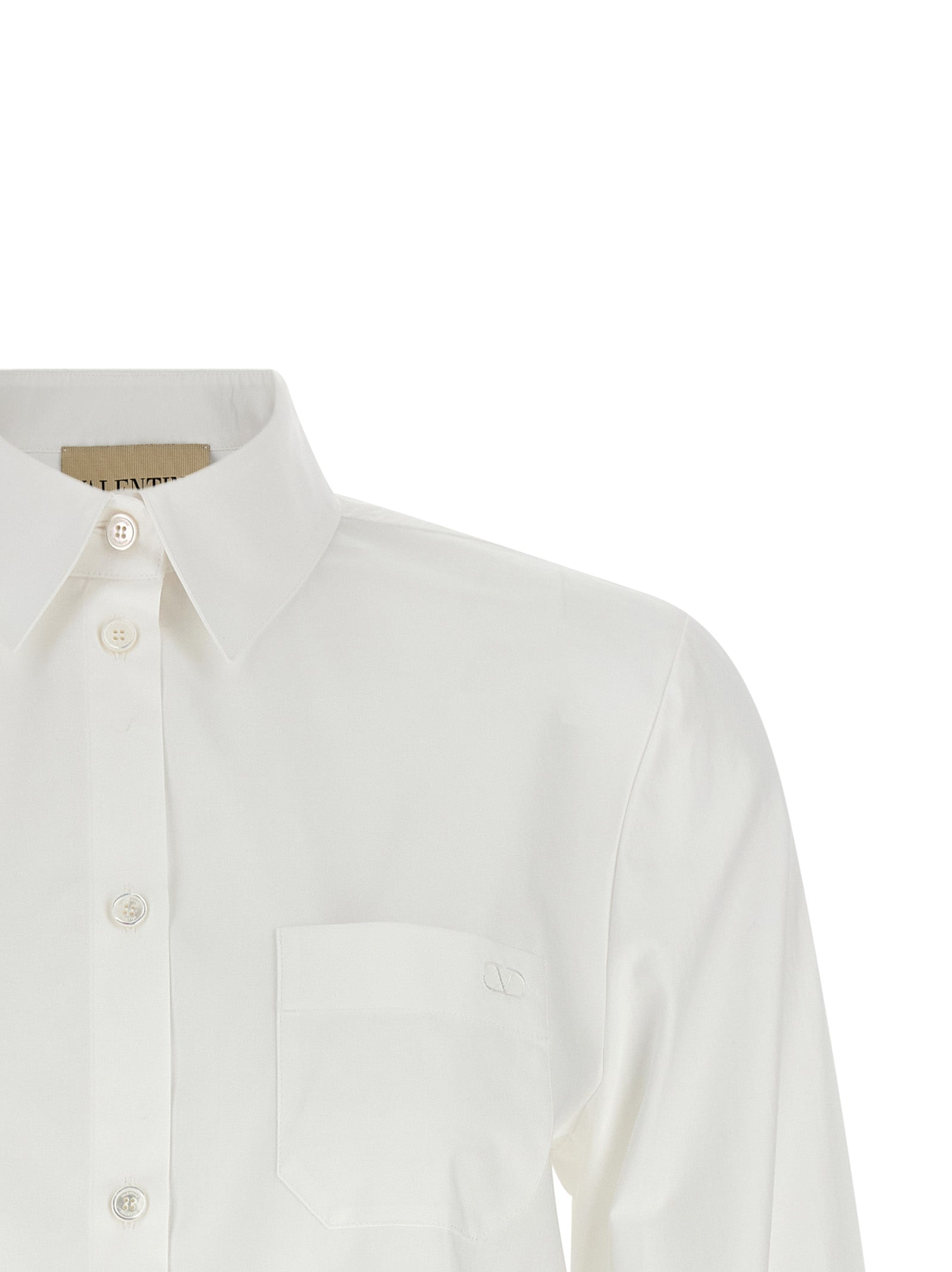 Valentino Garavani White Cotton Blouse Valentino Garavani