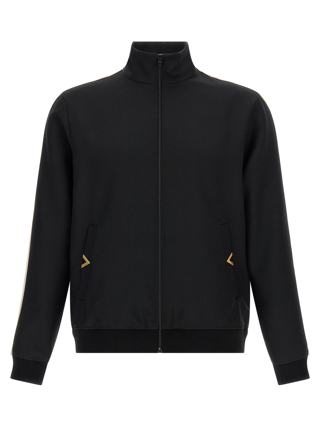 Valentino Garavani Black Polyester Sweatshirt Valentino Garavani