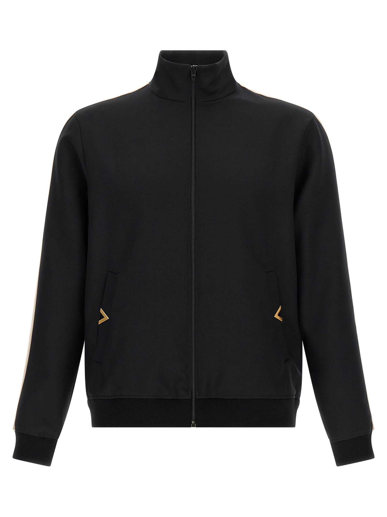 Valentino Garavani Black Polyester Sweatshirt Valentino Garavani