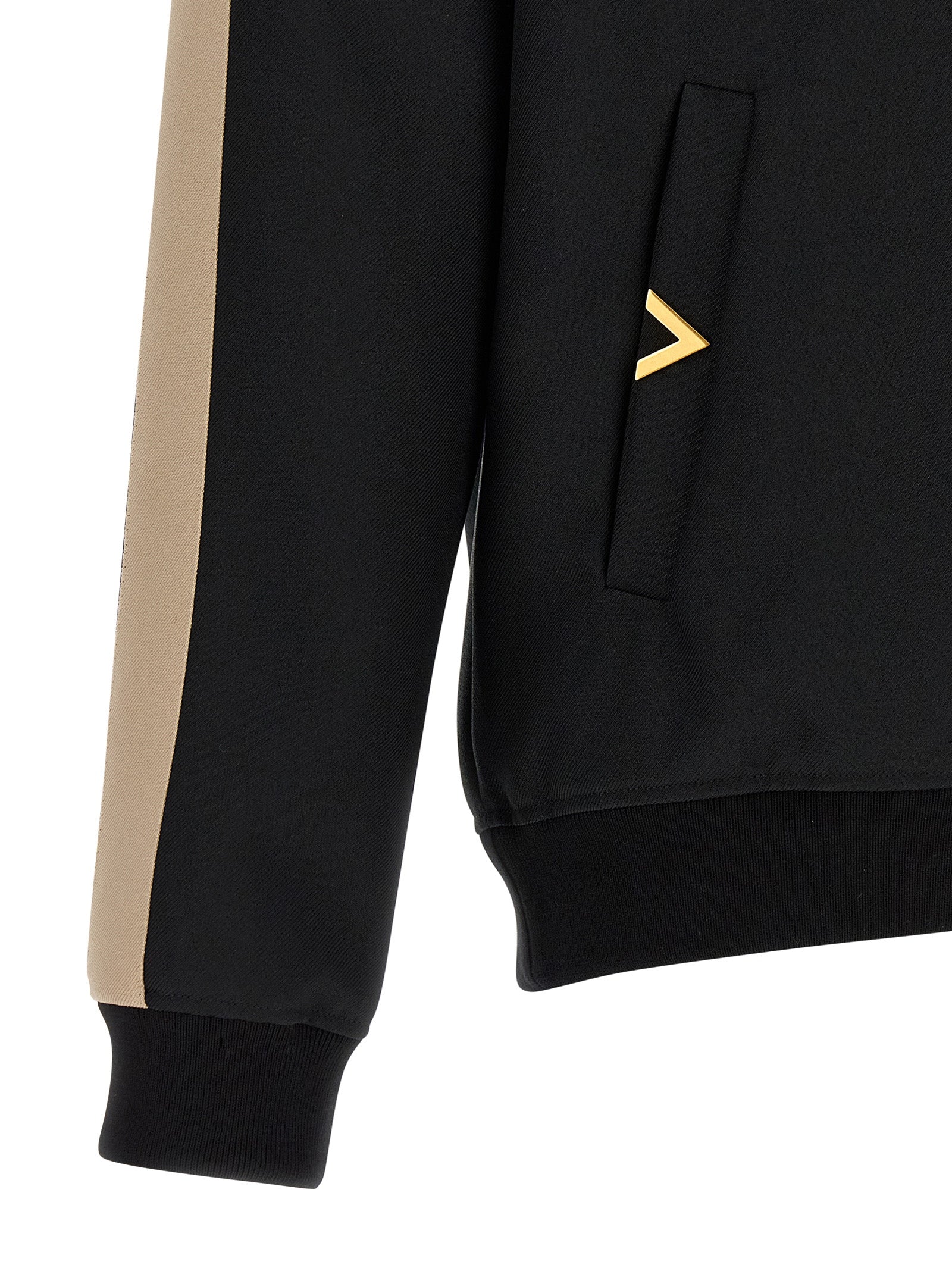 Valentino Garavani Black Polyester Sweatshirt Valentino Garavani