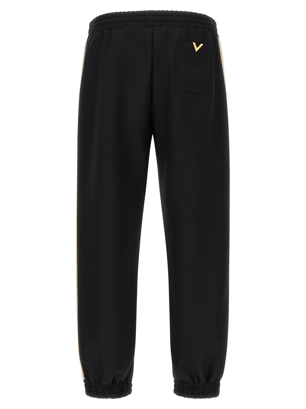 Valentino Garavani Black Polyester Athletic Pants Valentino Garavani