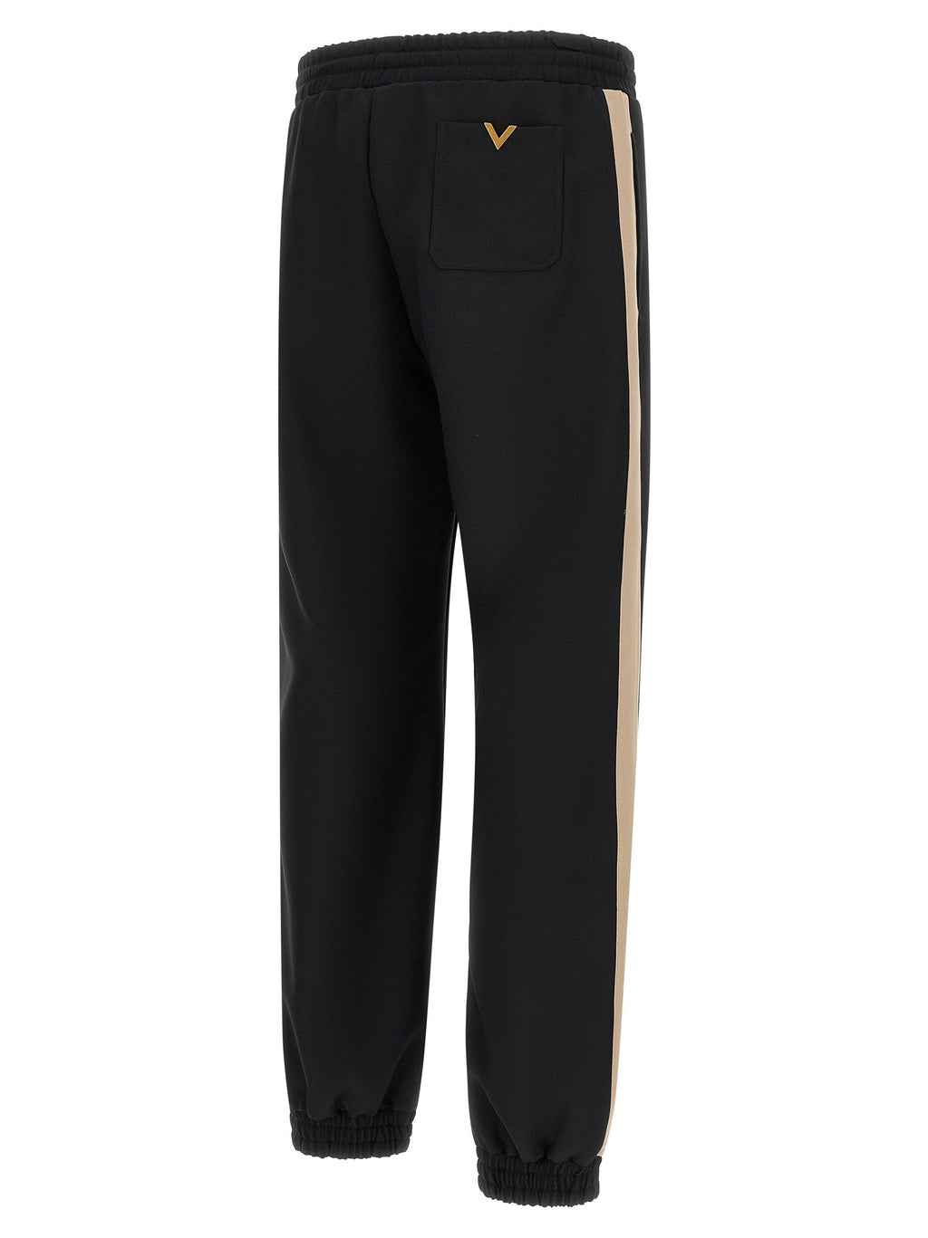 Valentino Garavani Black Polyester Athletic Pants Valentino Garavani