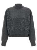 Brunello Cucinelli Gray Cashmere Cardigan Brunello Cucinelli