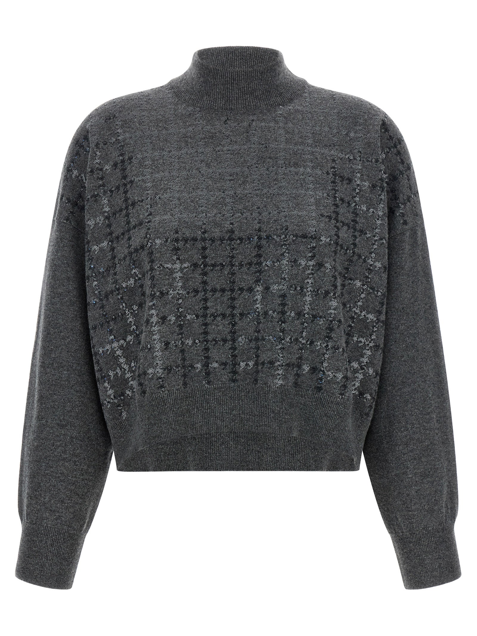 Brunello Cucinelli Gray Cashmere Cardigan Brunello Cucinelli