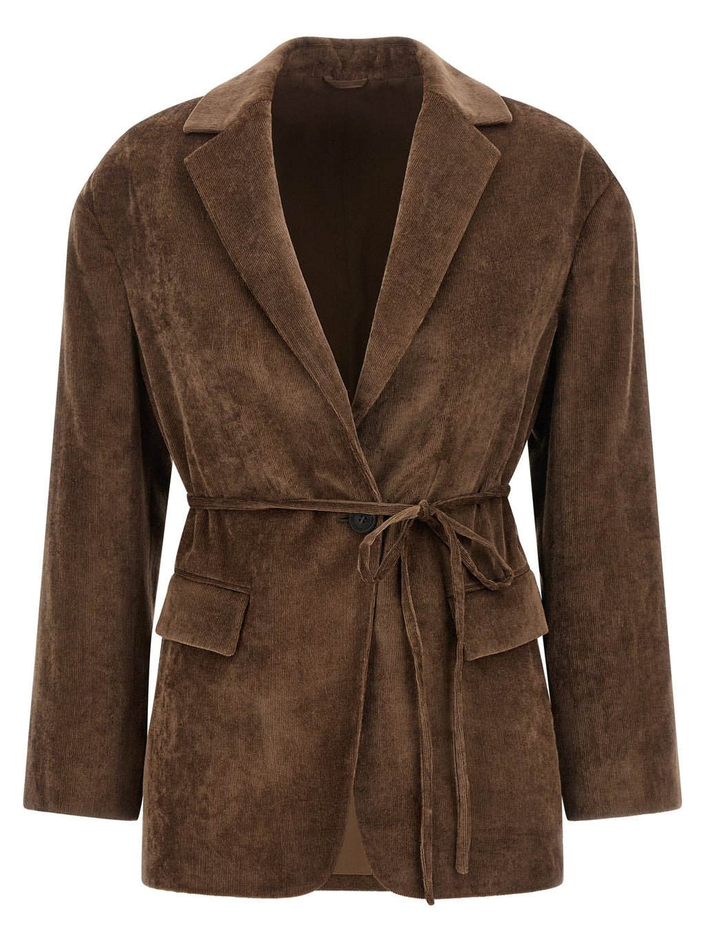 Brunello Cucinelli Brown Viscose Blazer Brunello Cucinelli