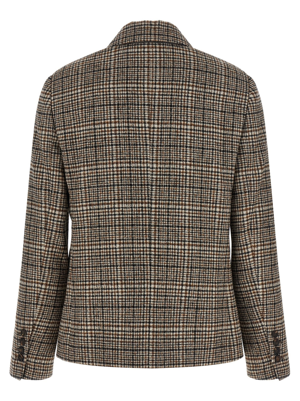 Brunello Cucinelli Beige Alpaca Leather Blazer Brunello Cucinelli