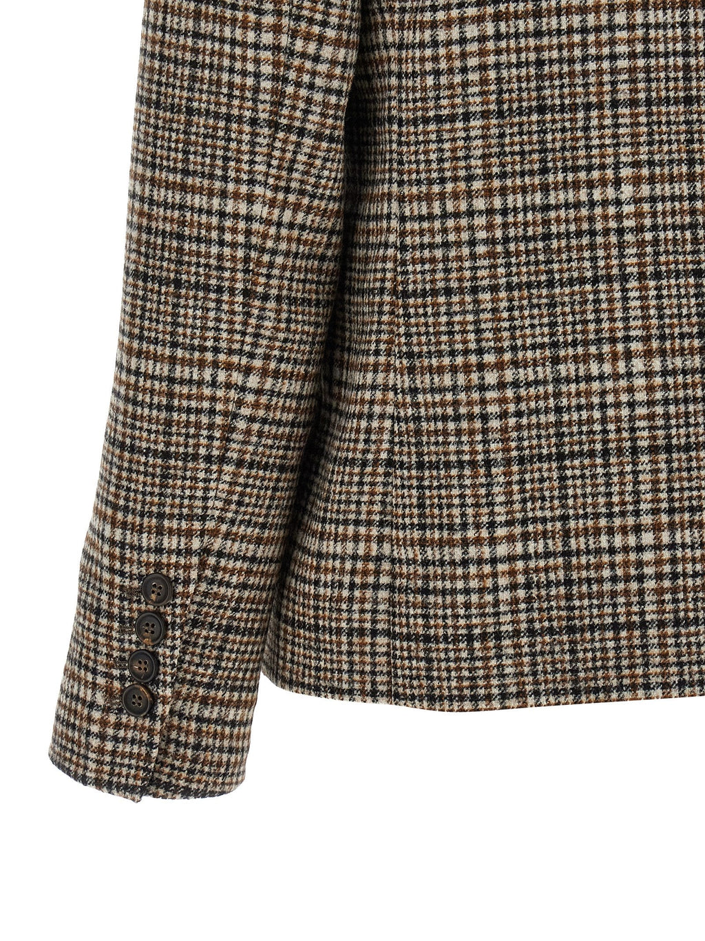 Brunello Cucinelli Beige Alpaca Leather Blazer Brunello Cucinelli