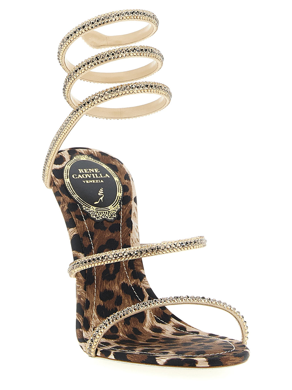 RENE CAOVILLA Multicolor Viscose Stiletto Heel Sandals RENE CAOVILLA