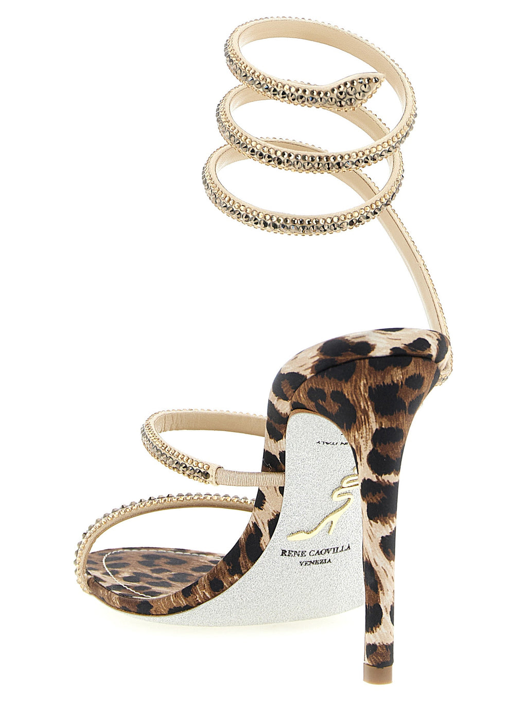RENE CAOVILLA Multicolor Viscose Stiletto Heel Sandals RENE CAOVILLA