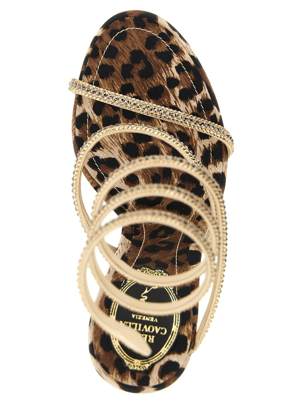 RENE CAOVILLA Multicolor Viscose Stiletto Heel Sandals RENE CAOVILLA