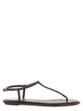 RENE CAOVILLA Brown Viscose Flat Sandals