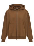 Brunello Cucinelli Brown Cotton Hoodie Brunello Cucinelli