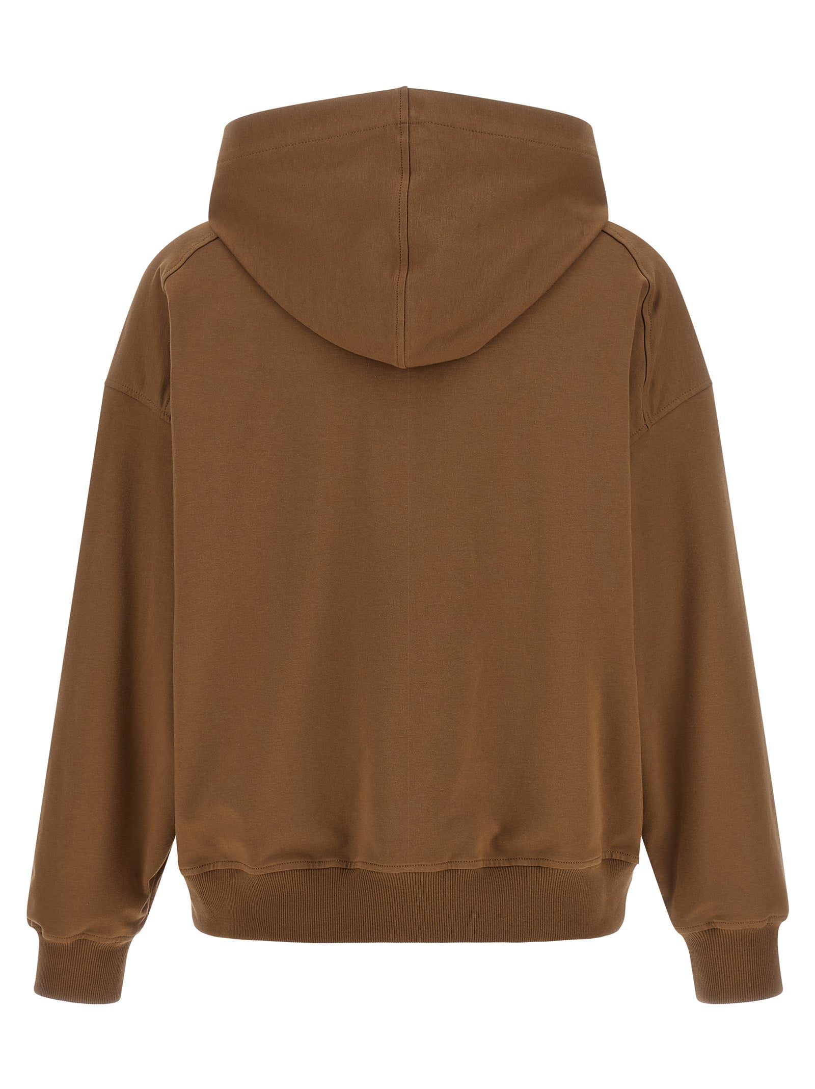 Brunello Cucinelli Brown Cotton Hoodie Brunello Cucinelli