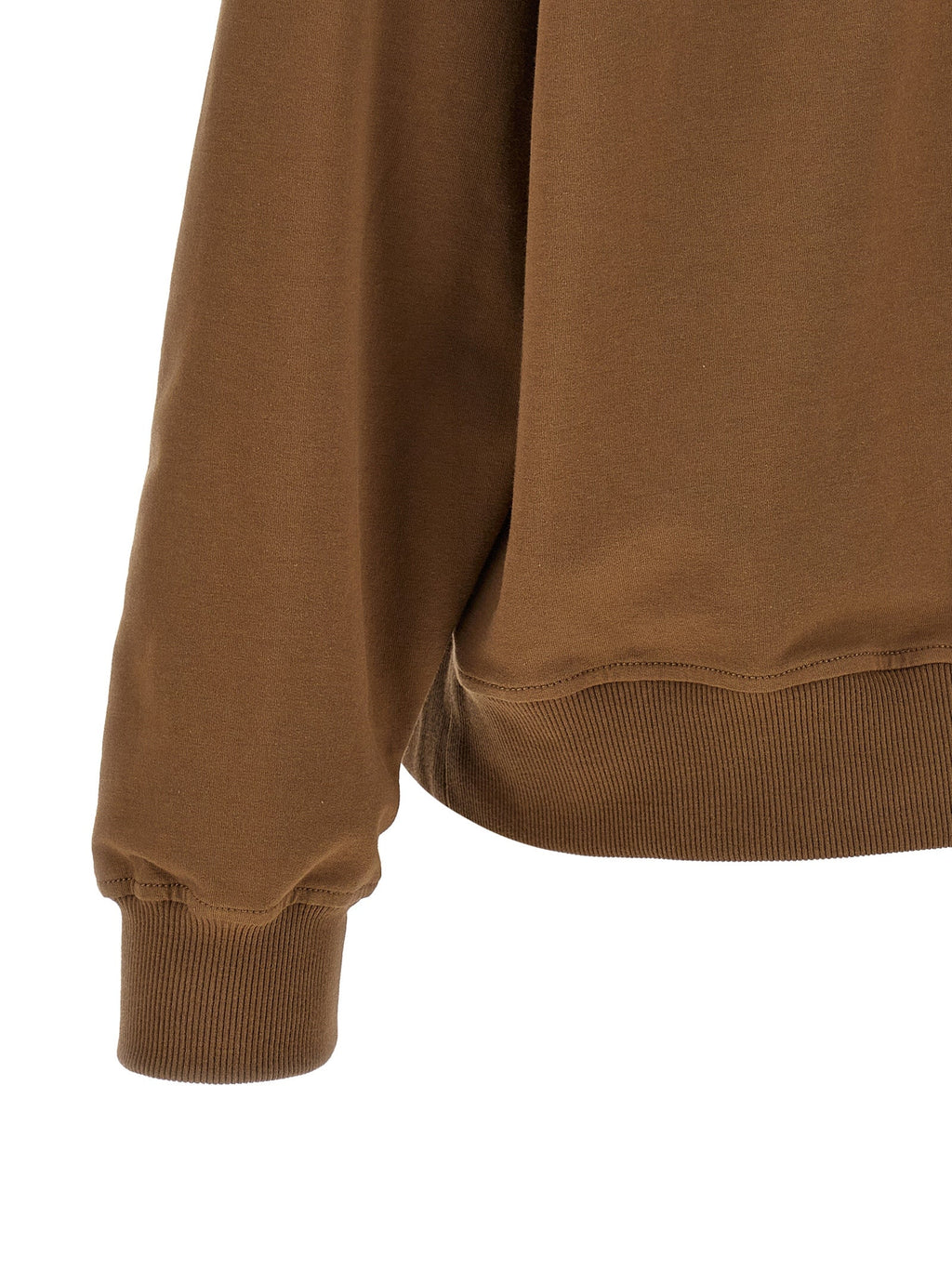 Brunello Cucinelli Brown Cotton Hoodie Brunello Cucinelli