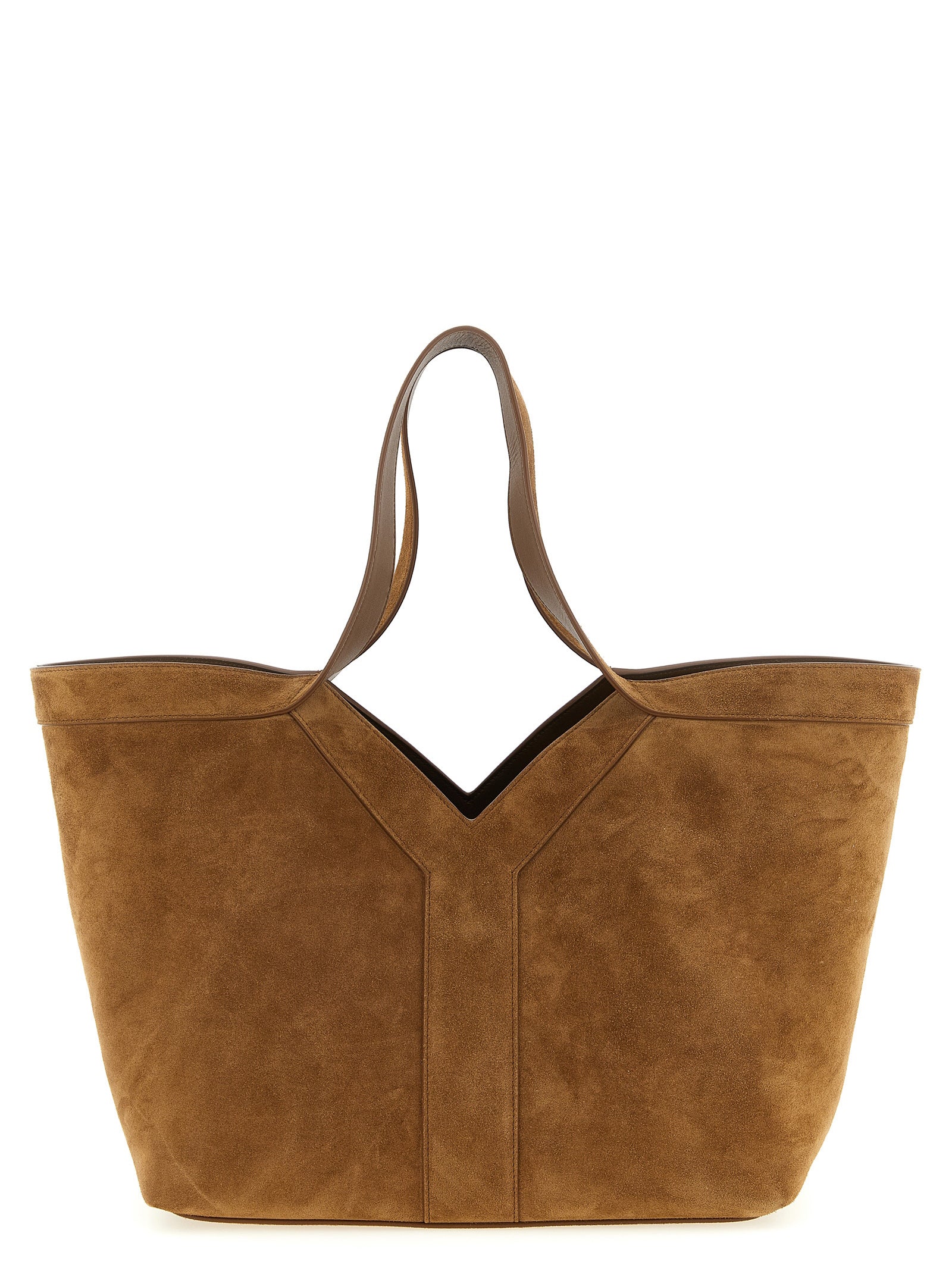 Saint Laurent Brown Calfskin Tote Bag Saint Laurent