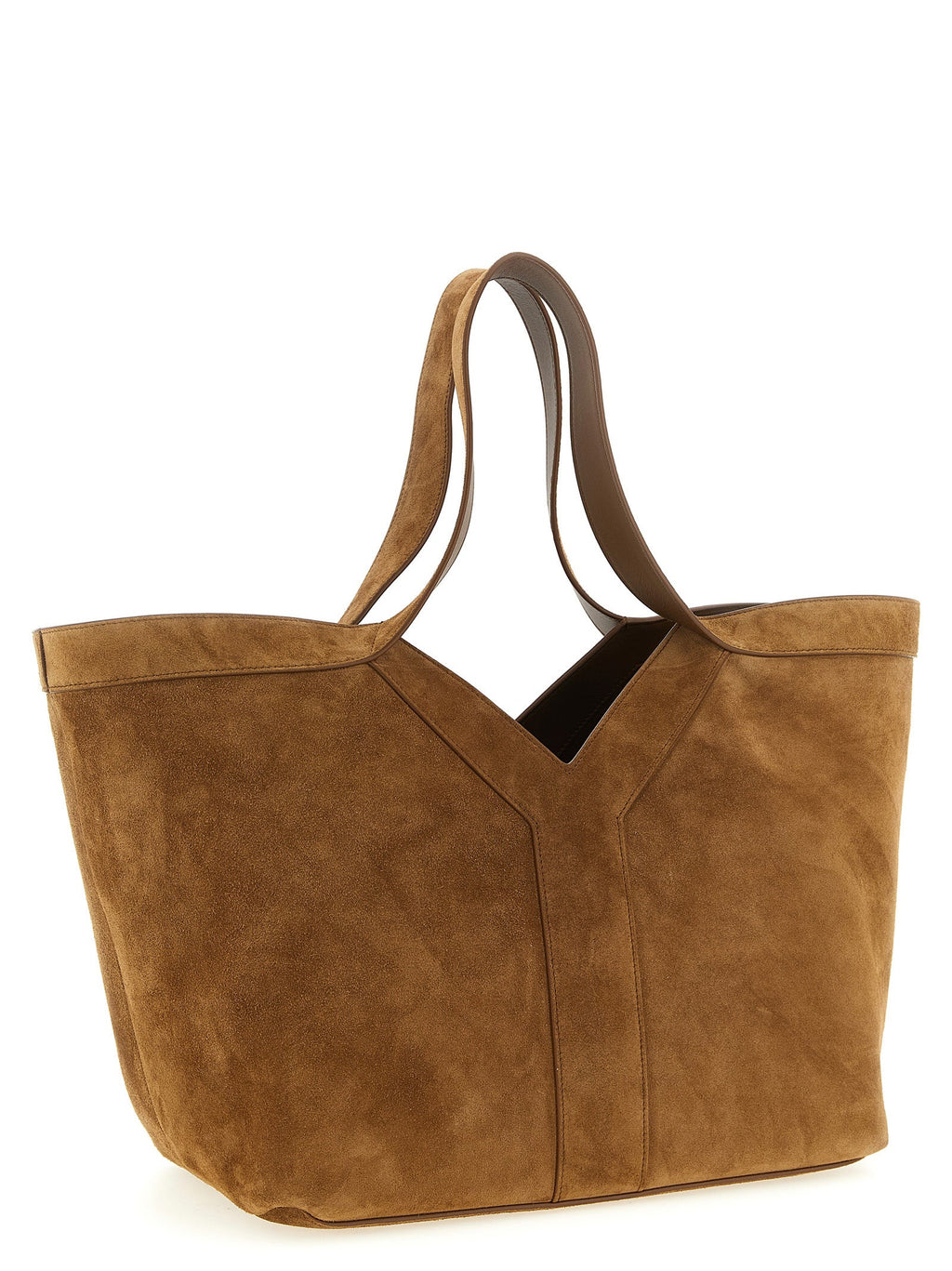 Saint Laurent Brown Calfskin Tote Bag Saint Laurent