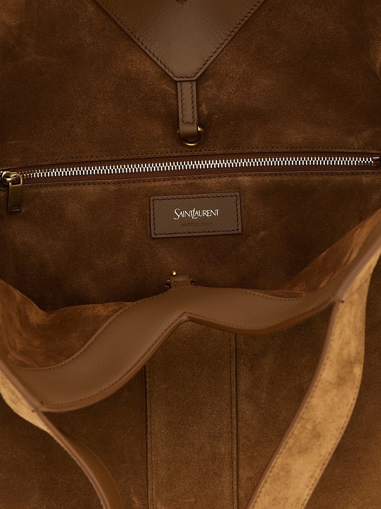 Saint Laurent Brown Calfskin Tote Bag Saint Laurent