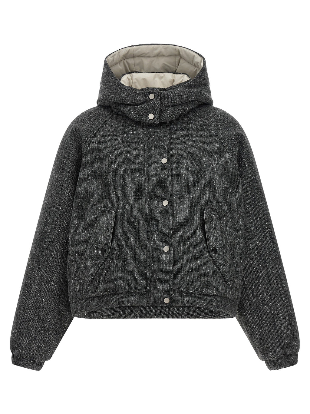 Brunello Cucinelli Gray Virgin Wool Jacket Brunello Cucinelli
