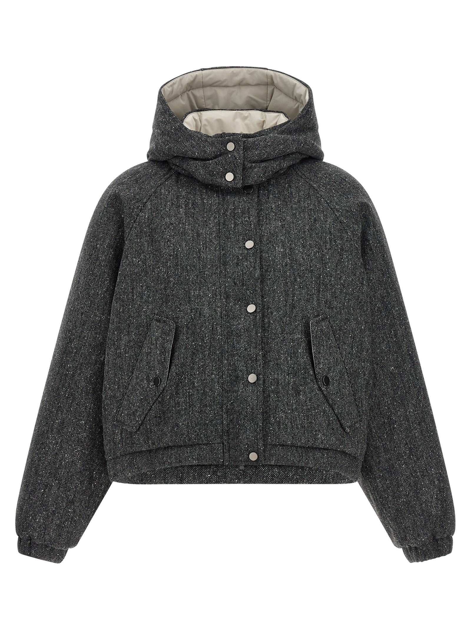 Brunello Cucinelli Gray Virgin Wool Jacket Brunello Cucinelli
